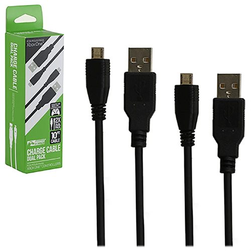 CABLE: CHARGE/SYNC (10FT: TWIN PACK) - XBOX ONE: CABLE (KMD)