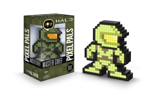 MASTER CHIEF (LIGHT UP) (018) - PIXEL PALS (HALO)