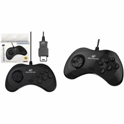 CONTROLLER: WIRED (BLACK SEGA BRAND) - SEGA SATURN: CONTROLLER