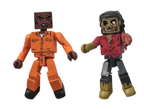DEXTER AND DREADLOCK ZOMBIE - WALKING DEAD MINIMATES