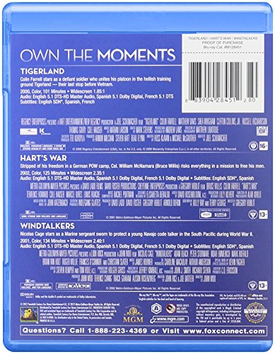 TIGERLAND/HARTS WAR/WINDTALKERS - BLU-RAY