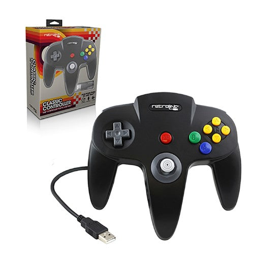 CONTROLLER: BLACK (N64 STYLE: USB) - PC/MAC: CONTROLLER (USB)