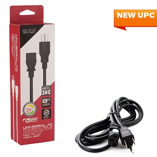 CABLE: AC ADAPTER - PS3/XBOX 360/PC: CABLE (KMD)