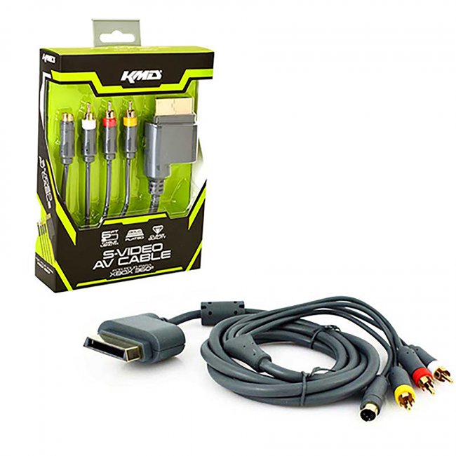 CABLE: S VIDEO & AV CABLE - XBOX 360: CABLE (KMD)