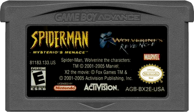 Spideman Mysterios Menace/Wolverine - GAMEBOY ADVANCE