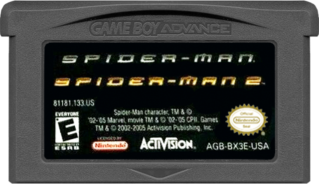 Spiderman/Spiderman 2 Game Pack - GAMEBOY ADVANCE