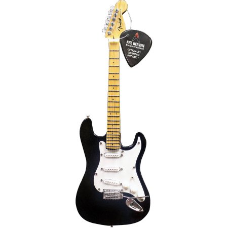FENDER CLASSIC BLACK STRAT: 10 - MINI GUITAR REPLICA