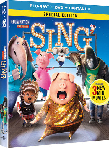 SING (2017: BLU-RAY ANIMATED) - BLU-RAY