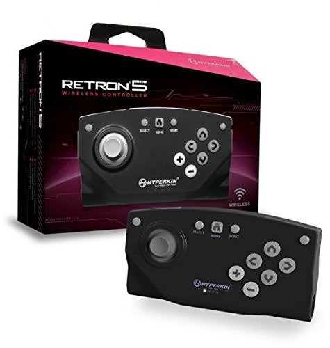 CONTROLLER: WIRELESS (BLACK) - RETRON 5: CONTROLLER