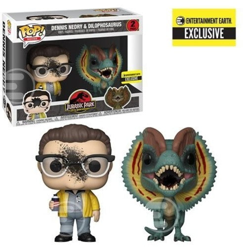 DENNIS NEDRY & DILOPHOSAURUS (EE EXL.) - POP! MOVIES (JURASSIC PARK)