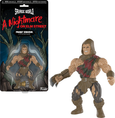 SAVAGE WORLD: FREDDY KRUEGER (5.5") - ACTION FIGURE (NIGHTMARE ON..)