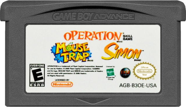 Mouse Trap/Operation/Simon - GAMEBOY ADVANCE