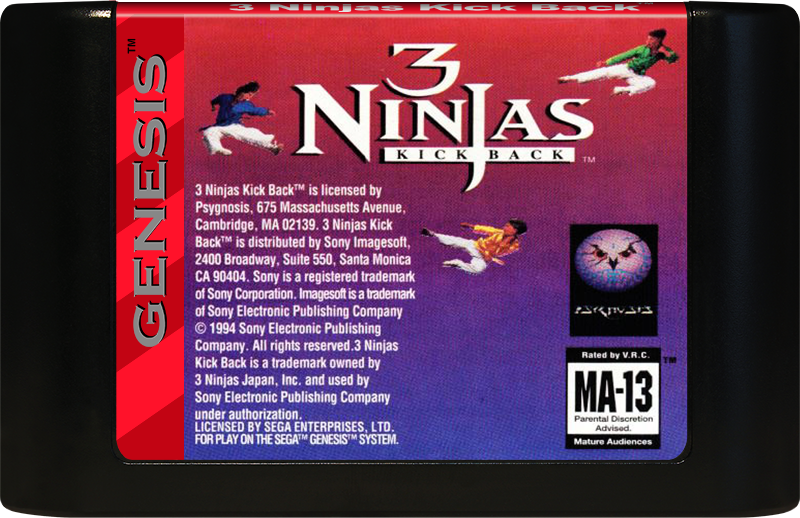 3 NINJAS KICK BACK - SEGA GENESIS