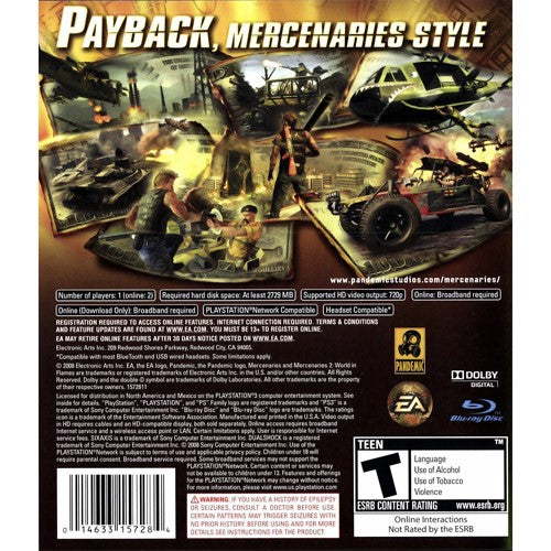 Mercenaries 2 World in Flames - PS3