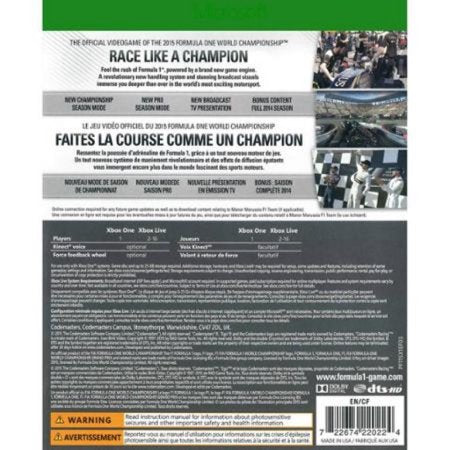 F1 FORMULA 1 2015 - XBOX ONE