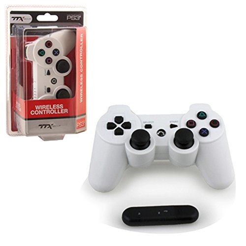 CONTROLLER: WHITE (WIRELESS) - PS3: CONTROLLER (TTX)