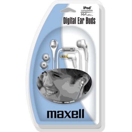 EB-425: DIGITAL EARBUDS: BLACK - MAXELL EARBUDS