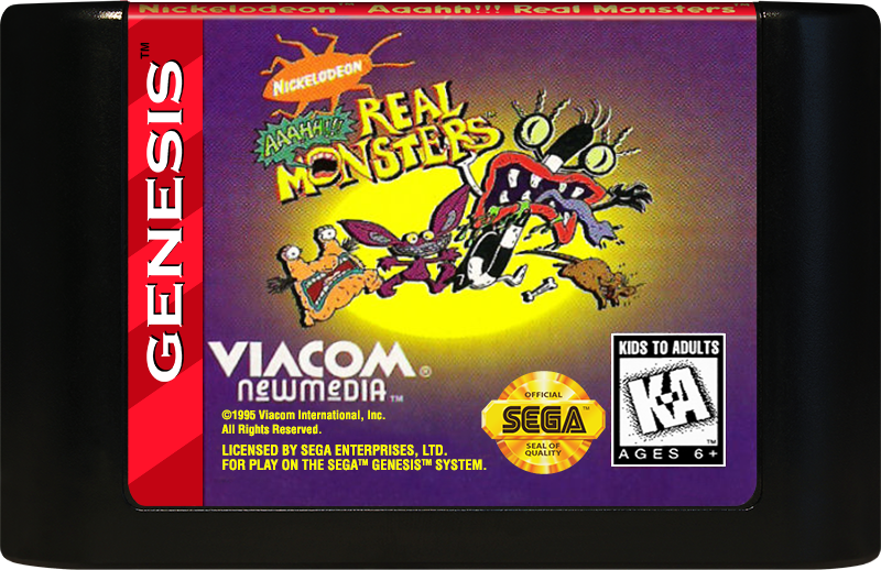 【レア】NICKELODEON AAAHH!!! REAL MONSTERS NICKELODEON AAAHH!!! REAL MONSTERS - SEGA GENESIS – The