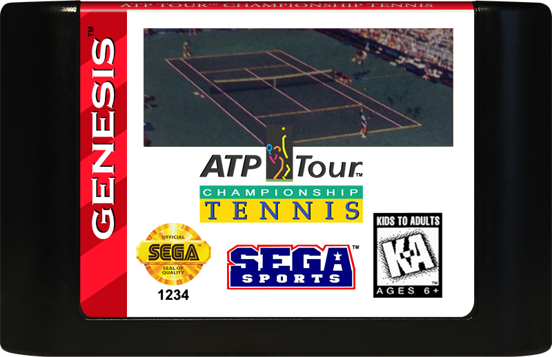 ATP Tour Championship Tennis SEGA GENESIS