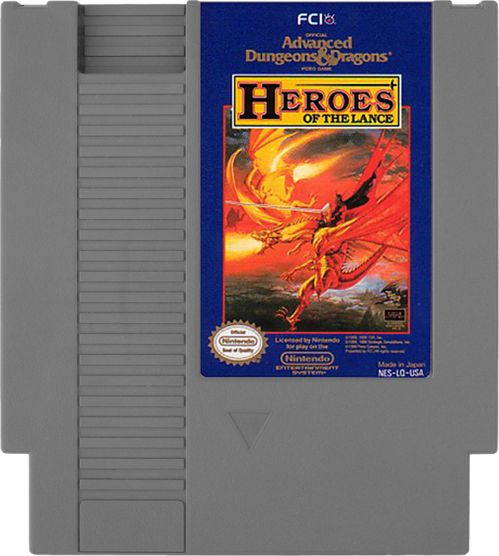 Advanced Dungeons & Dragons Heroes of - NINTENDO 8 BIT