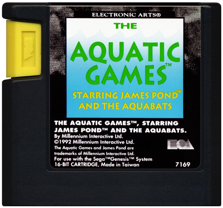 Aquatic Games Starring James Pond - SEGA GENESIS