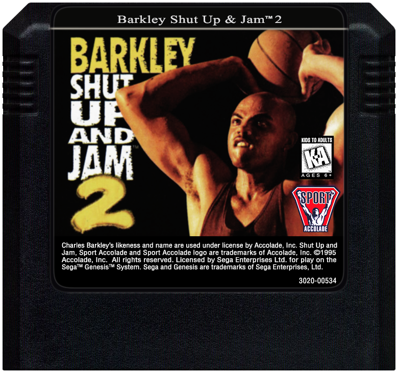 Barkley Shut Up and Jam 2 - SEGA GENESIS