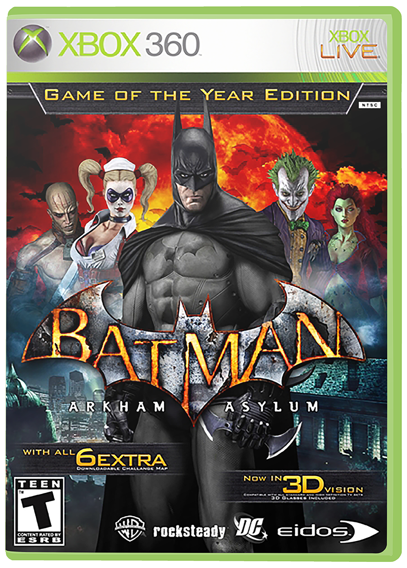 BATMAN ARKHAM ASYLUM GOTY 3D - XBOX 360