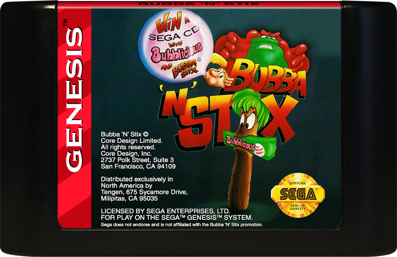 Bubba N Stix - SEGA GENESIS