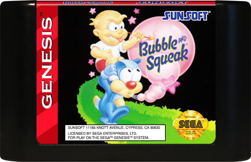 Bubble And Squeak - SEGA GENESIS