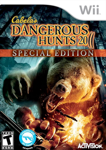 CABELAS DANGEROUS HUNTS 2011 W/ GUN - WII