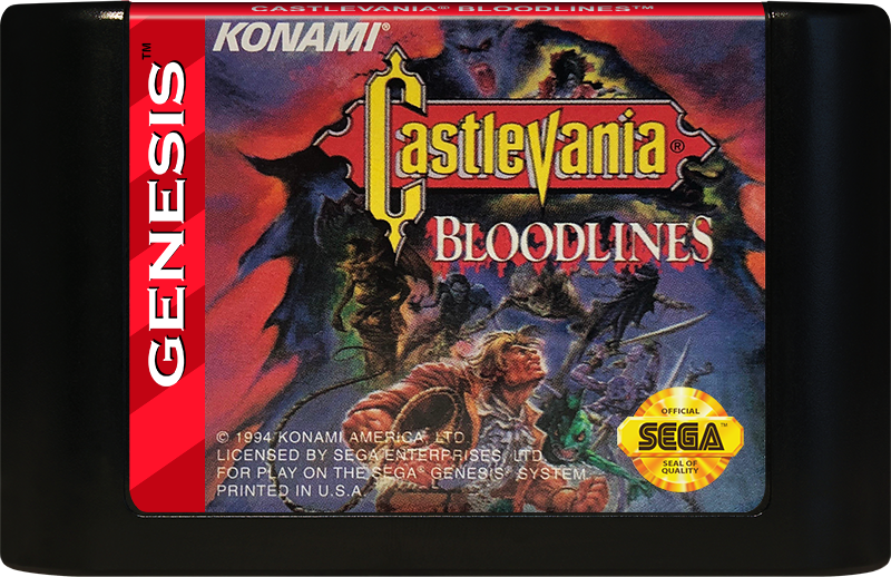 Castlevania Blood lines 2024 for Sega Genesis