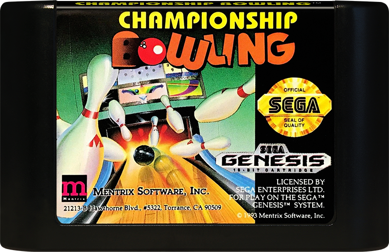 Championship Bowling - SEGA GENESIS