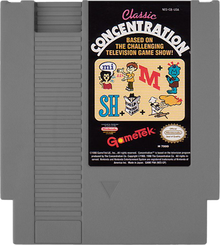 CLASSIC CONCENTRATION - NINTENDO 8 BIT