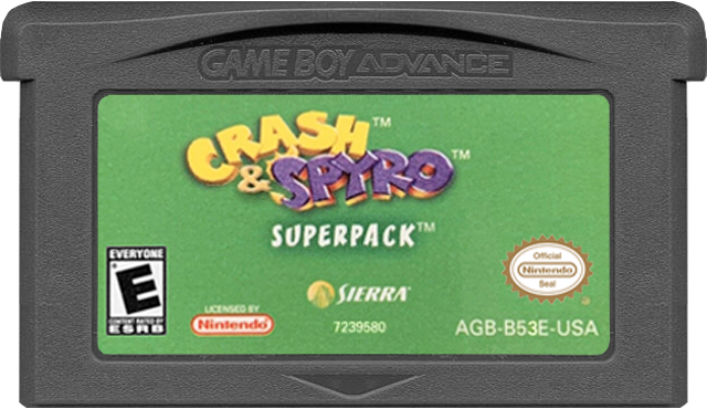 Crash & Spyro Superpack Purple/Orange - GAMEBOY ADVANCE