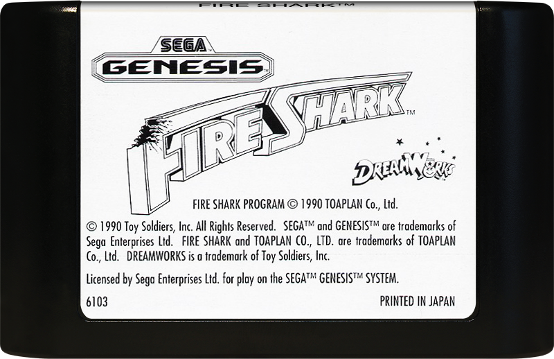 Fire Shark - SEGA GENESIS