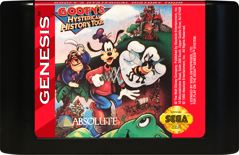 Goofys Hysterical History Tour - SEGA GENESIS