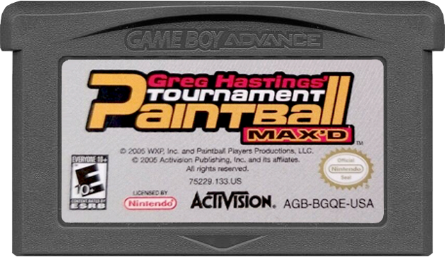 GREG HASTINGS TOURNAMENT PAINTBALL - GAMEBOY ADVANCE