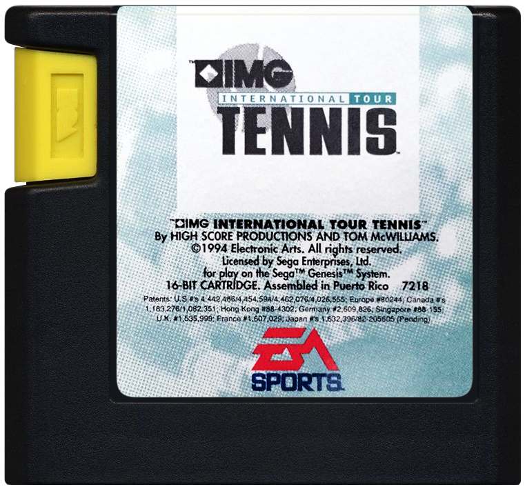 IMG International Tour Tennis - SEGA GENESIS