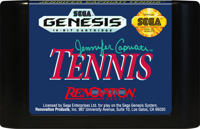 Tennis (Jennifer Capriati) - SEGA GENESIS
