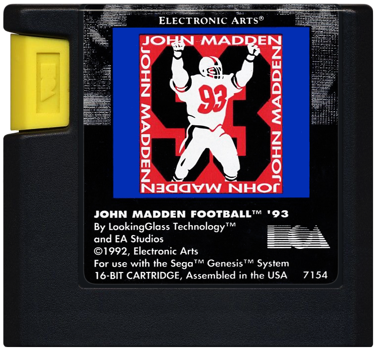 Madden 93 - SEGA GENESIS