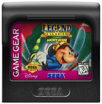 mickey mouse sega game gear LEGEND OF ILLUSION STARRING MICKEY MOUSE