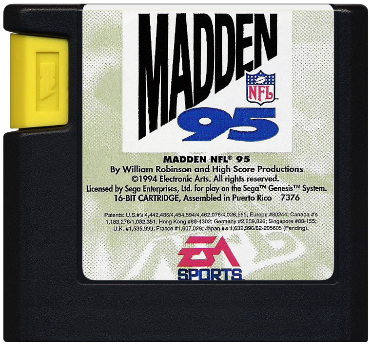 Madden 95 - SEGA GENESIS