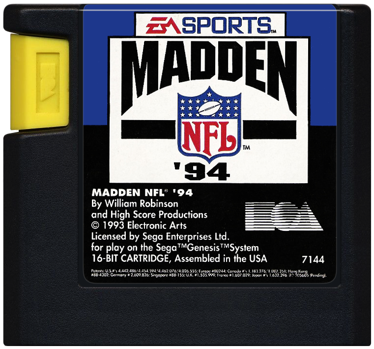Madden 94 - SEGA GENESIS