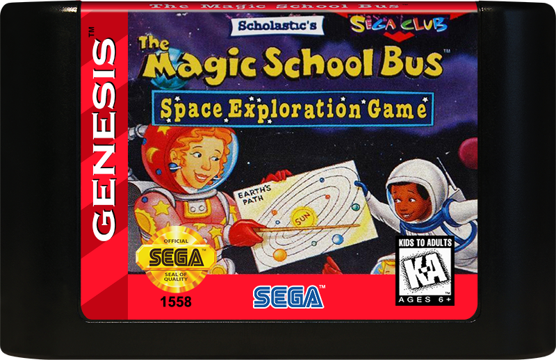 Magic School Bus Space Exploration Game - SEGA GENESIS