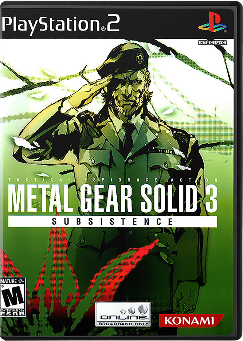 Metal Gear Solid 3 (Subsistence-part of - PLAYSTATION 2