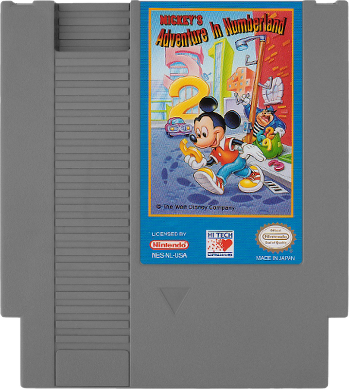 Mickeys Adventure In Numberland - NINTENDO 8 BIT