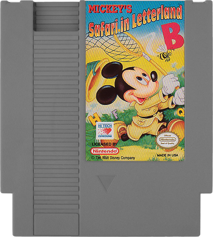 Mickeys Safari In Letterland - NINTENDO 8 BIT