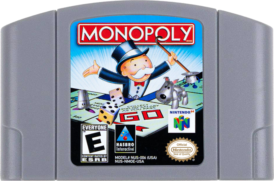 Monopoly - NINTENDO 64 – The Exchange Stores Monopoly - NINTENDO 64 – The Exchange Stores