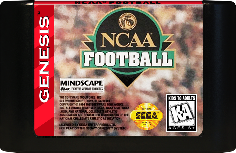 NCAA Football - SEGA GENESIS