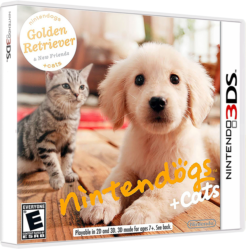 NINTENDOGS + CATS GOLDEN RETRIEVER - NINTENDO 3DS